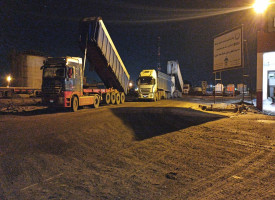 تصدير مركب كيماوي لوريا من مصنع طلخا عبر ميناء دمياط